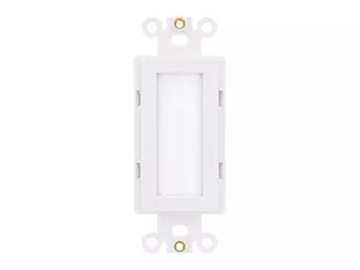 1 Gang Brush Wall Plate – White