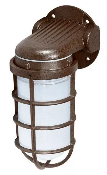 1 Light – 10″ – Industrial Style – Wall Mount W/Frosted Glass