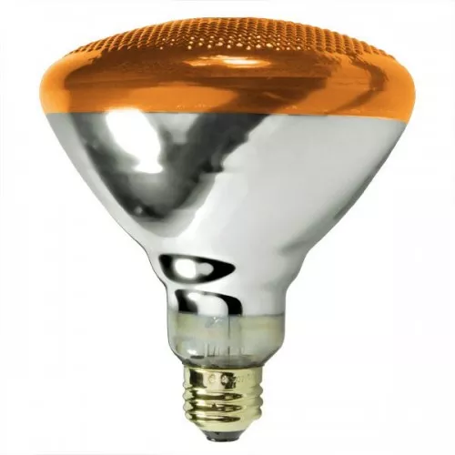 100 Watt – BR38 – Flood – Amber – 130Volt – Medium (E26) Base – 100BR38/A – SymbanBR38 Reflector Bulb