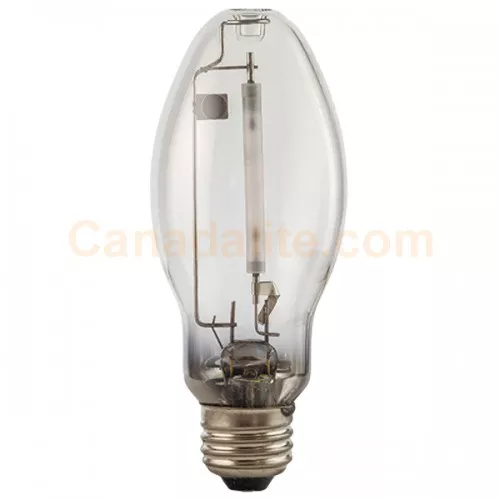 100 Watt -High Pressure Sodium Bulb – B17 – Clear – Medium E26 Base – ANSI S54 – LU100/MED – Satco100W High Pressure Sodium