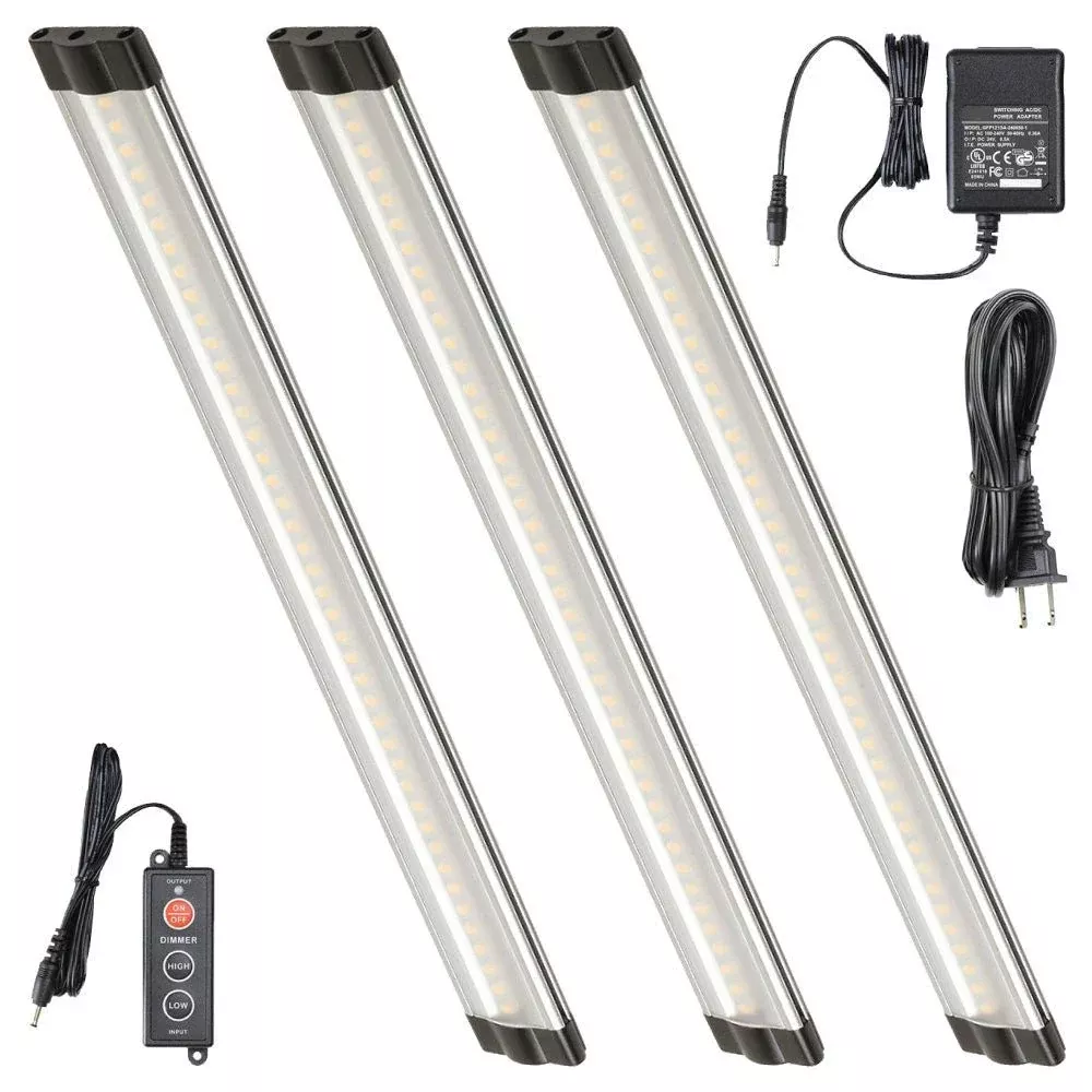 12 Inch Warm White Modular LED Under Cabinet Lighting – Premium Kit (3 Panels)