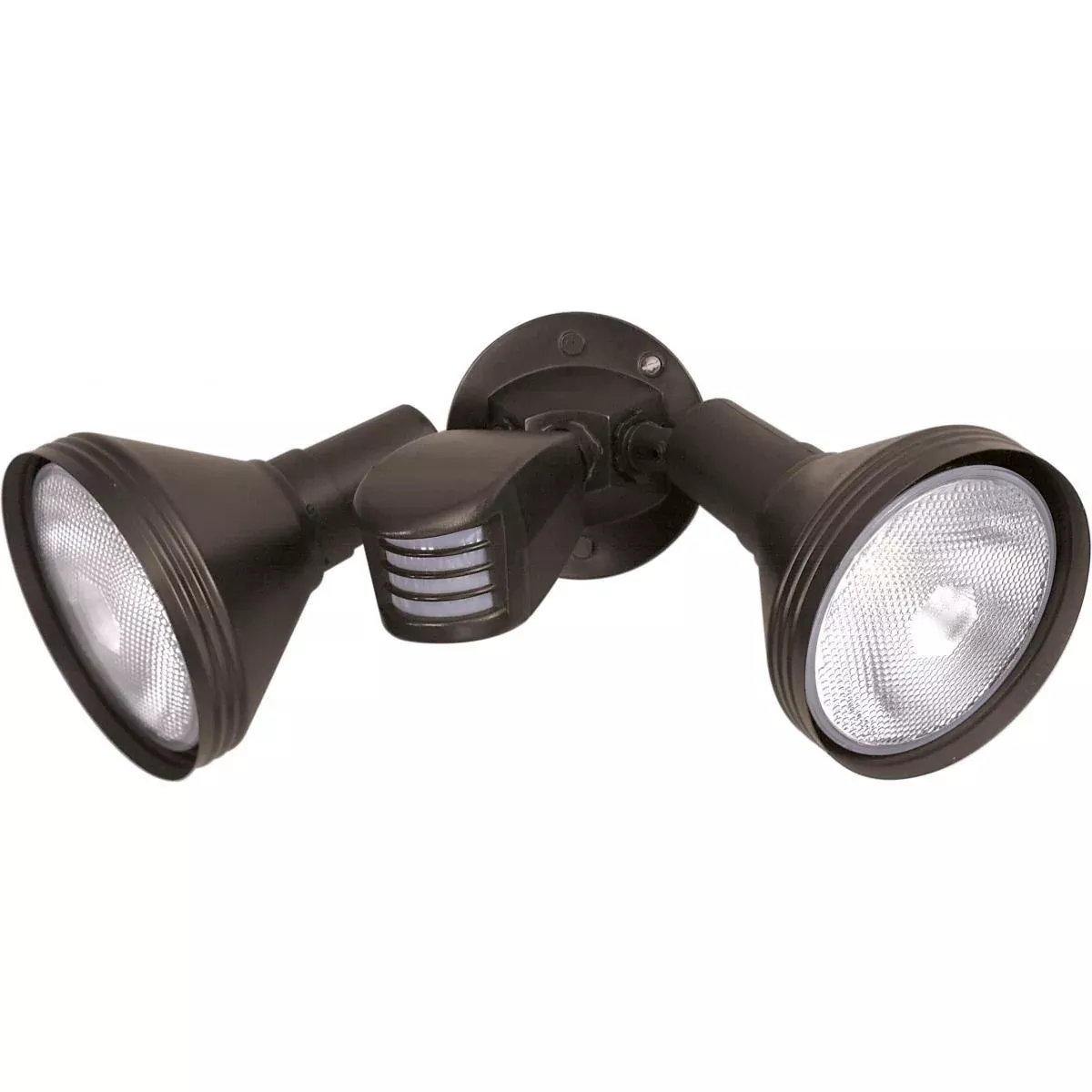 2 Light - 14" - Flood Light, Exterior - Par38 W/Adjustable Swivel & Motion Sensor - Bronze Finish 178