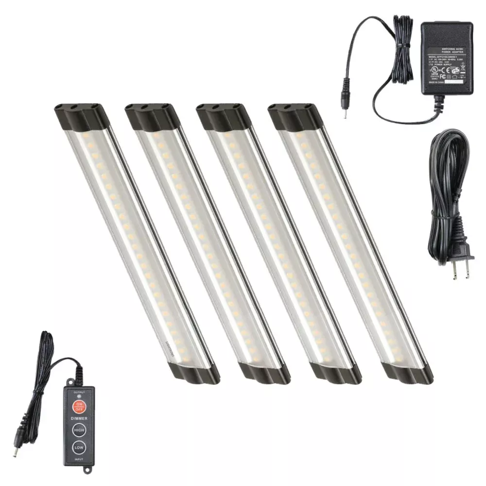 6 Inch Cool White Modular LED Under Cabinet Lighting – Standard Kit (4 Panels)