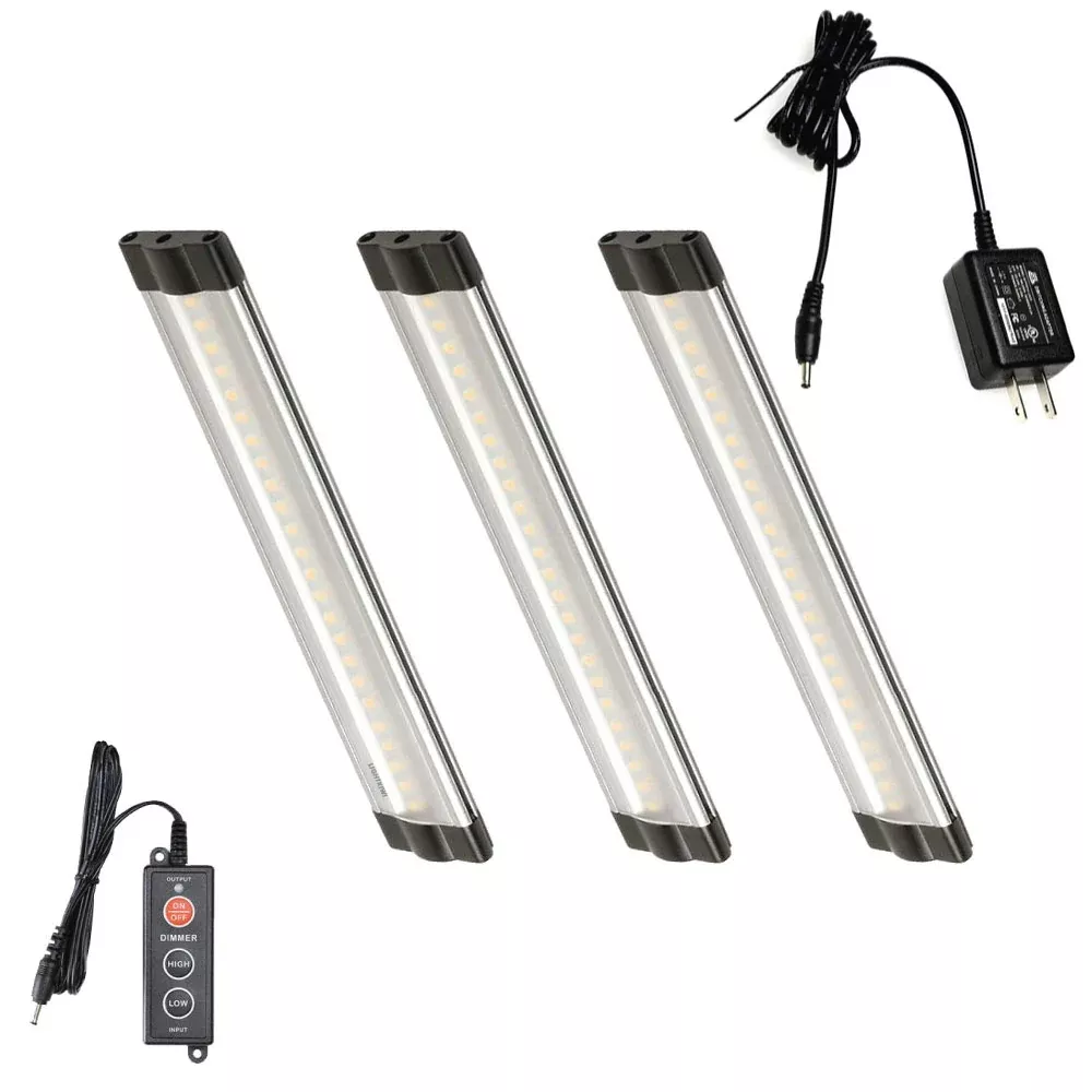 6 Inch Warm White Modular LED Under Cabinet Lighting – Premium Kit (3 Panels)