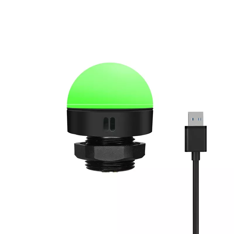 ANDONT 3-Stack USB LED Andon Tower Light, Single Layer, 5VDC, Red/Yellow/Green with Buzzer – Industrial Workstation Warning Light