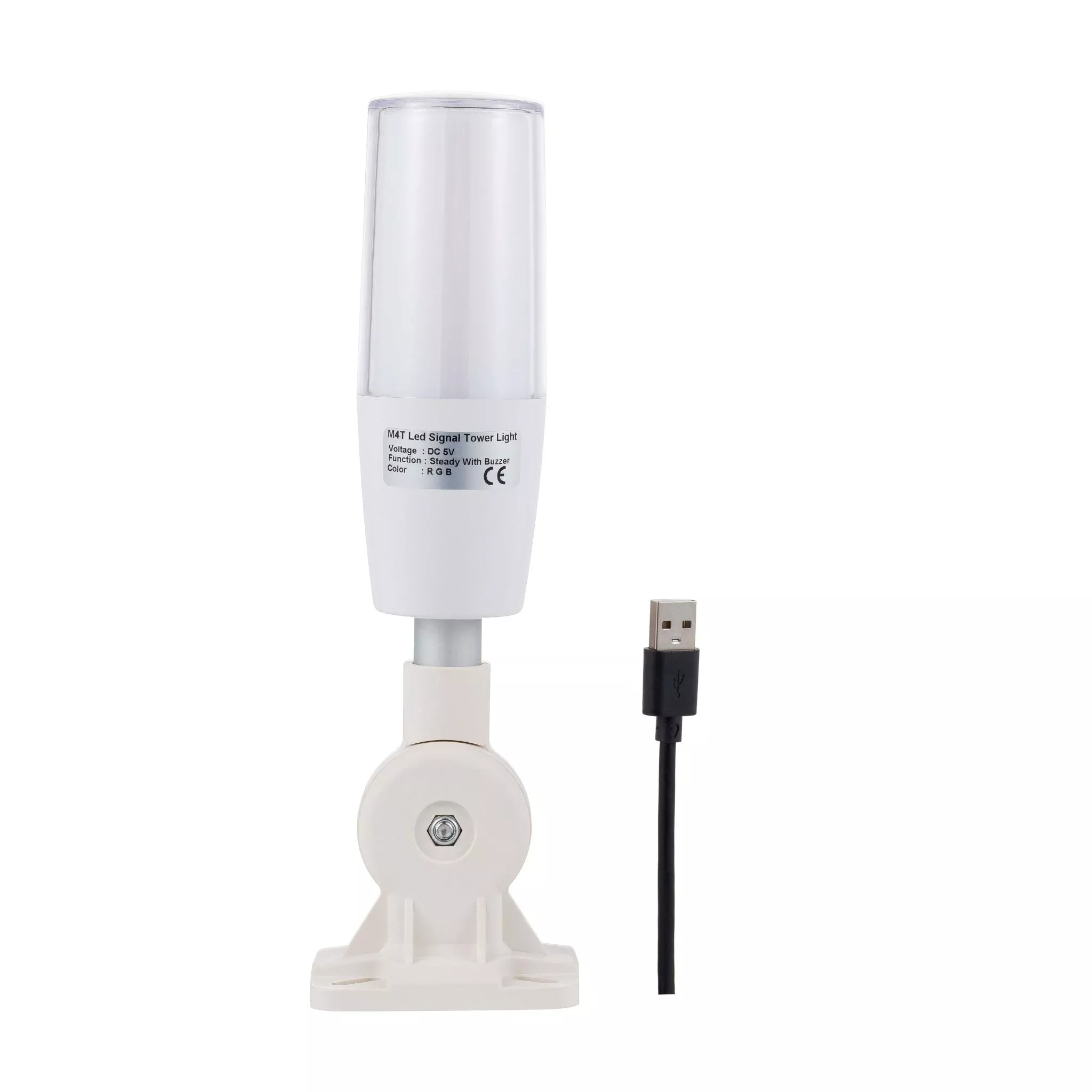 ANDONT 7-Color USB LED Tower Signal Light with Buzzer, 5V DC, ABS Body, PC Lens, Plug-and-Play