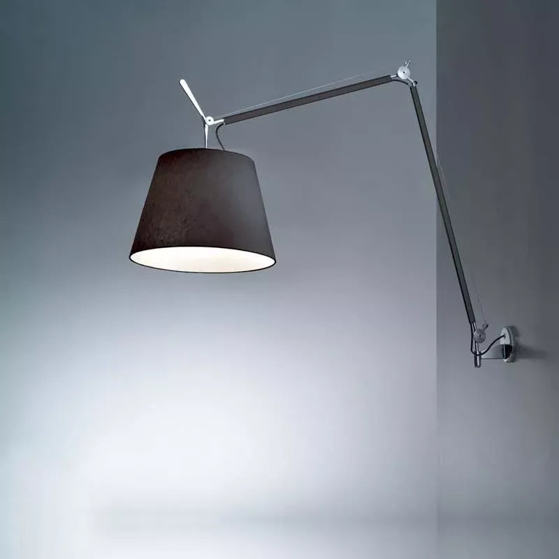 Artemide TLM110 Tolomeo Mega Max 150W E26 Black Wall Light