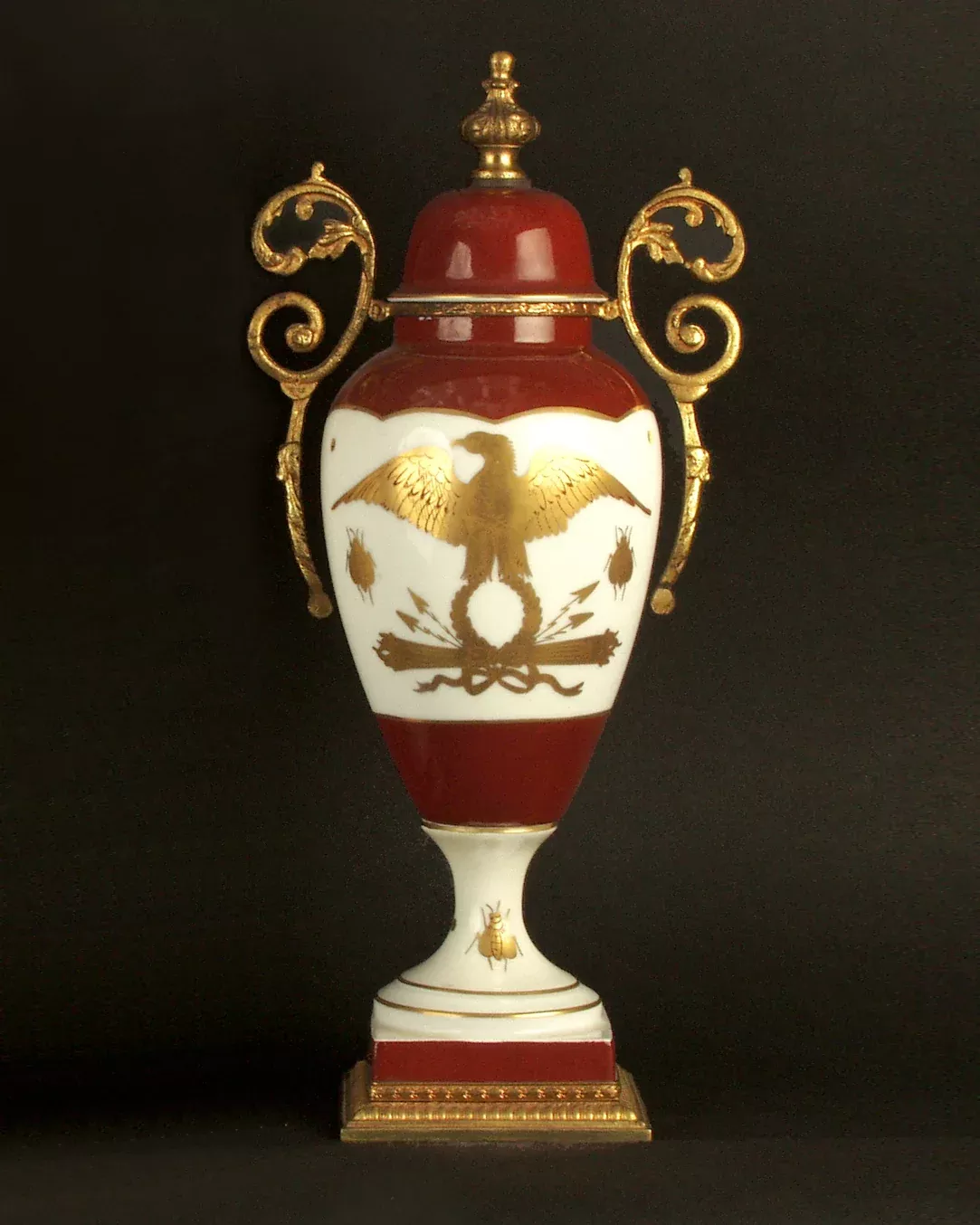 Ceramic Urn with Gilded Bronze Mounts