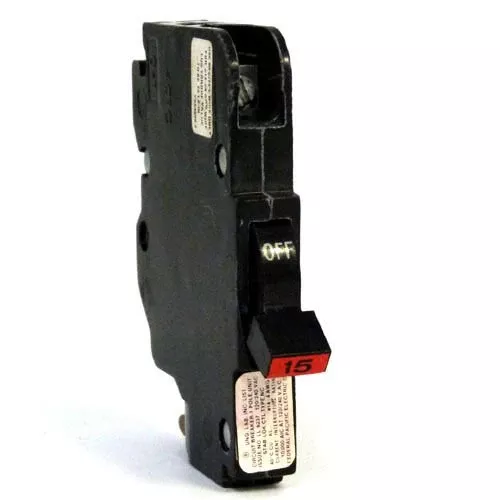 Federal Pacific NC15 15-Amp 1-Pole 120V Stab-Lok Thin Circuit Breaker - Refurbished
