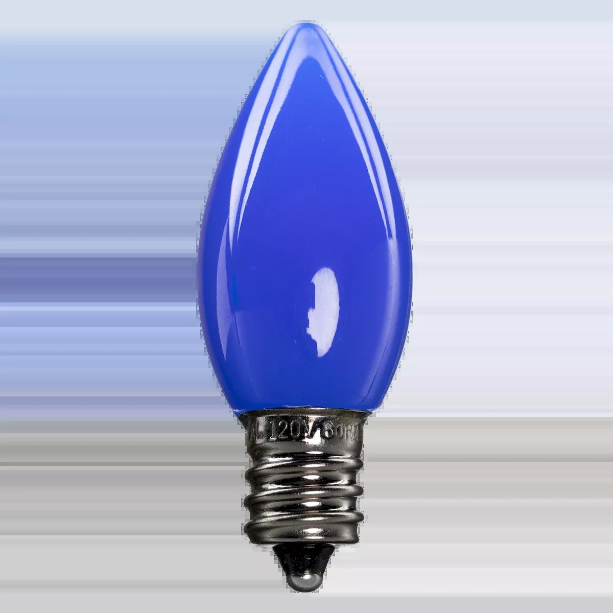 LED C7 Bulbs (Pack of 25) Blue Smooth Ceramic