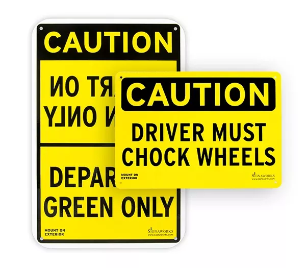 Loading Dock Caution Signs