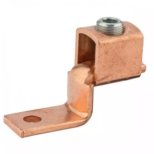 Nsi DE710 350-1/0 Cu Solderless Lug Copper Solderless Lug, 350 MCM - 1/0 AWG, 3/8" Mtg Hole Price For 10Copper and Solderless Terminal Lugs