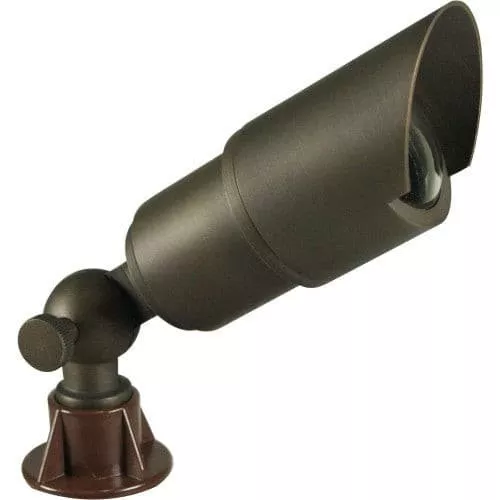 Orbit B151 12V Solid Brass Directional Landscape Light with Shroud