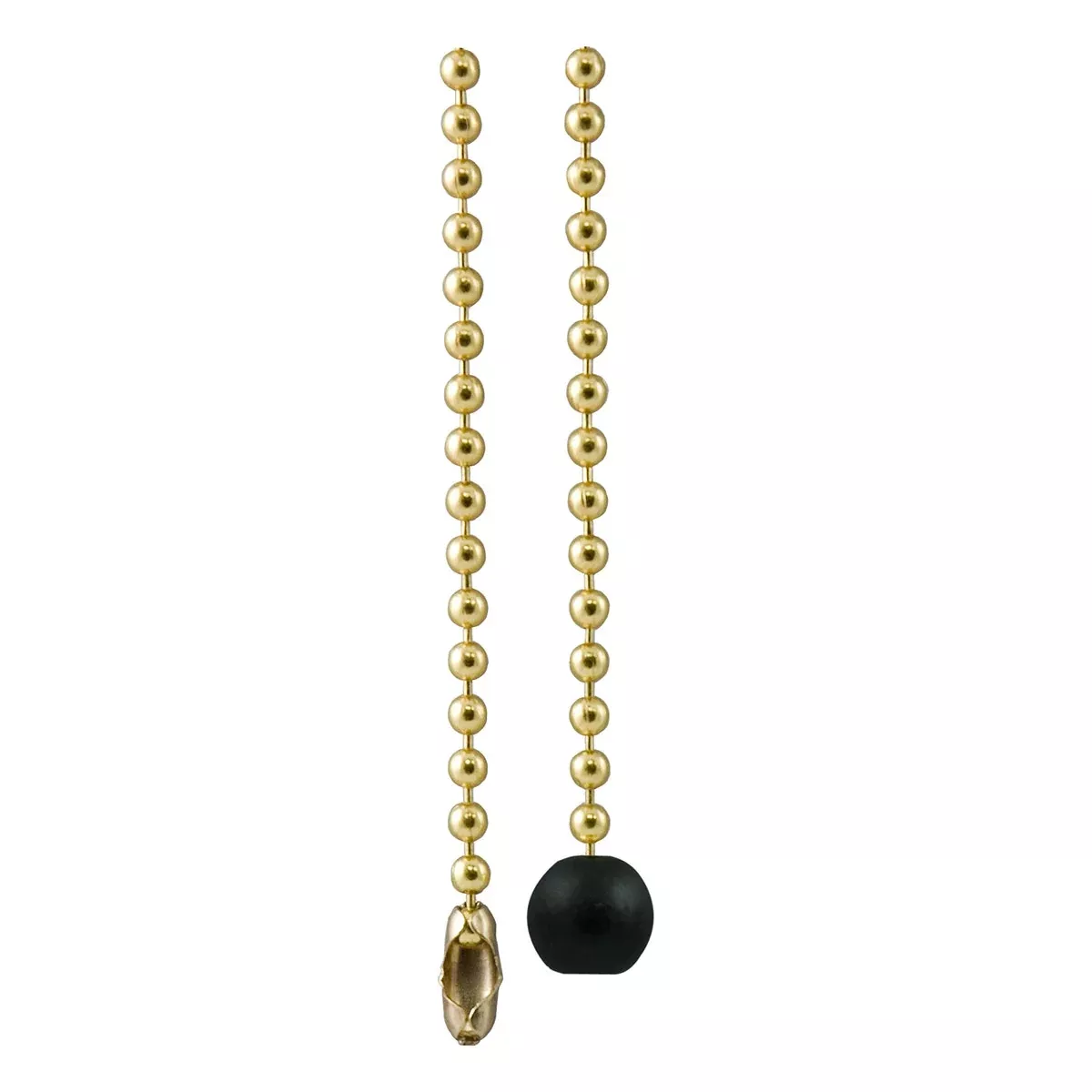 Power Gear 3 ft. Beaded Chain with Wooden Ball, Brass