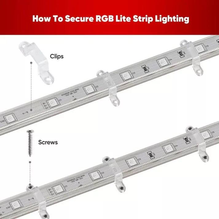 Premium Mounting Pack for 110V Eco, CCT & RGB LED Strips