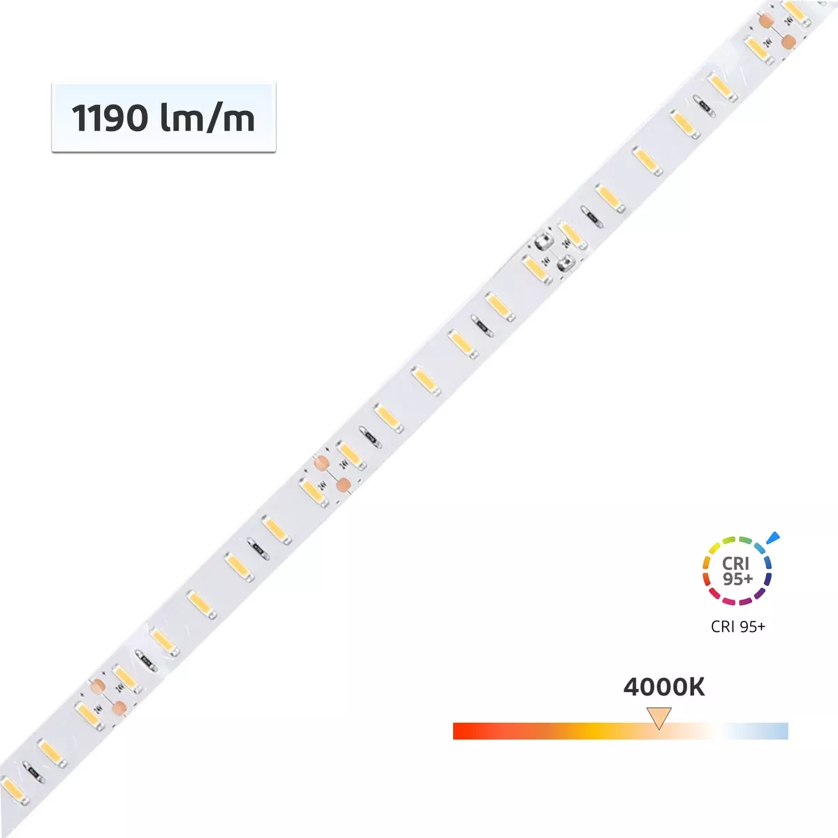 【SUPER SALE】CRI-MAX™ CRI 95+ LED Flexible Strip 4000K – 60 LEDs/m – 5m/Reel