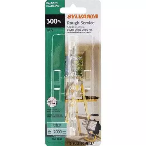 Sylvania 300T3Q/CL/RP (EHM) 300W 120V T3 Quartz Halogen Lamp