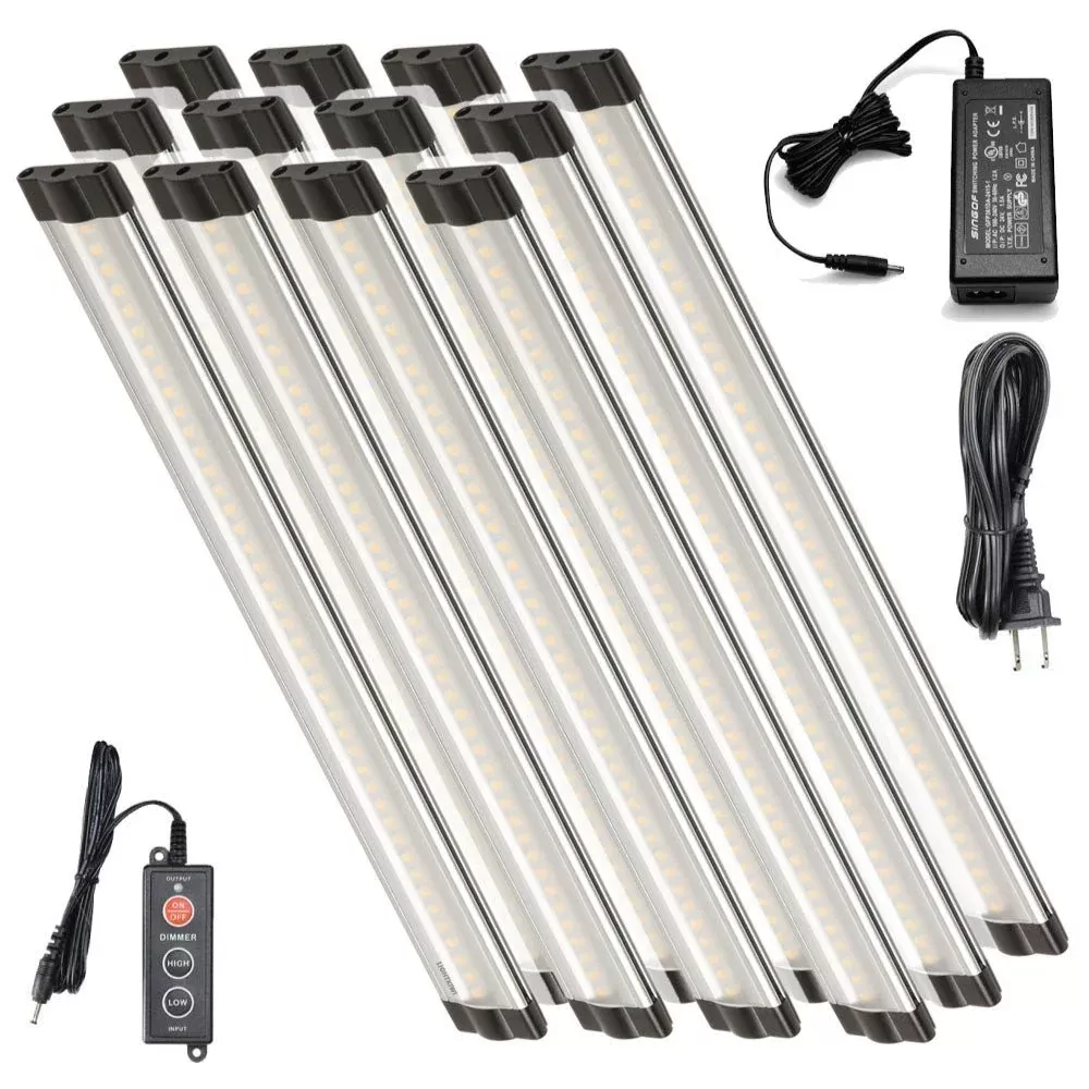 Under Cabinet Lighting Kits 12inch Cool White – Pro Kit (12 Panels)