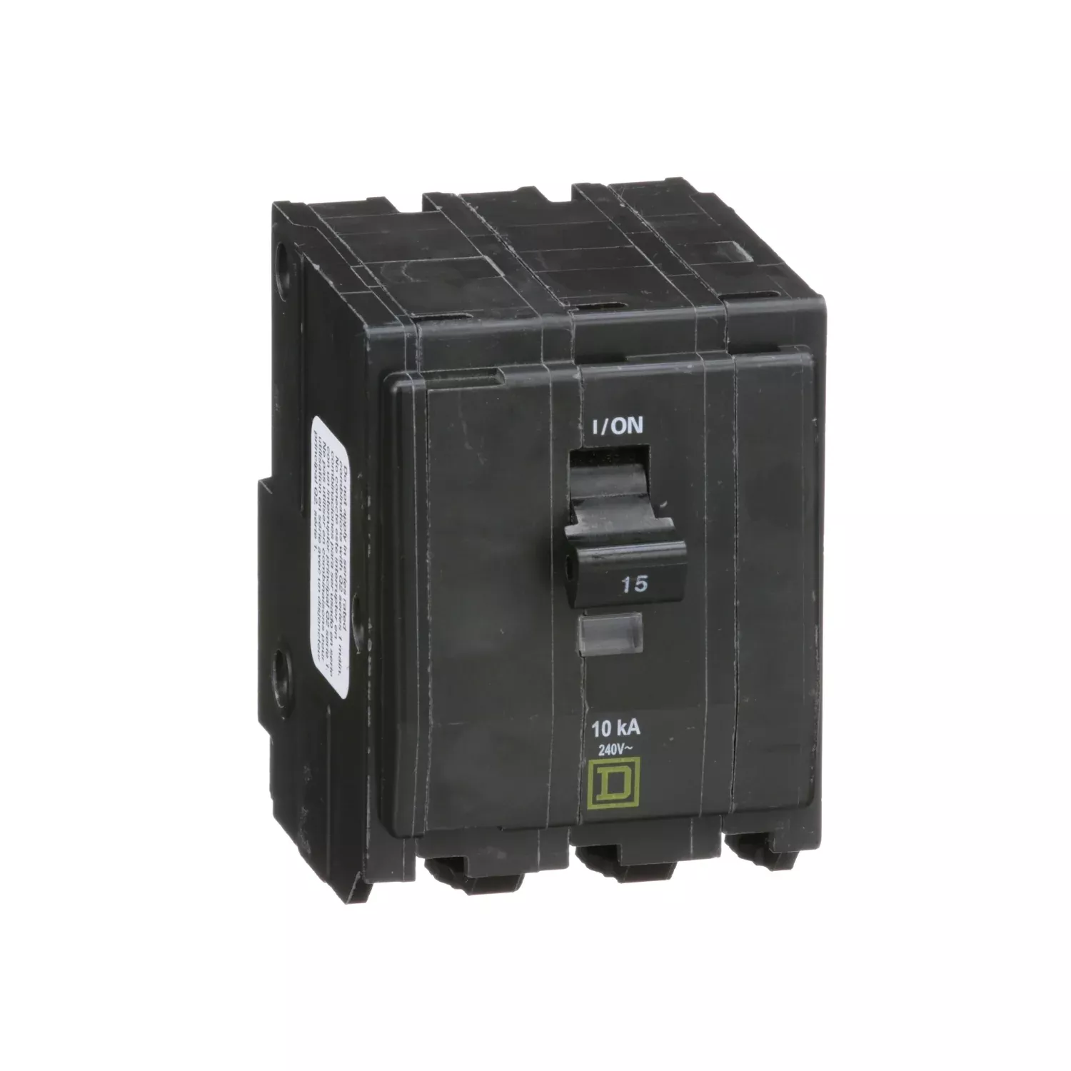 (USED) Square D QO315 3-Pole 15-Amp Circuit Breaker