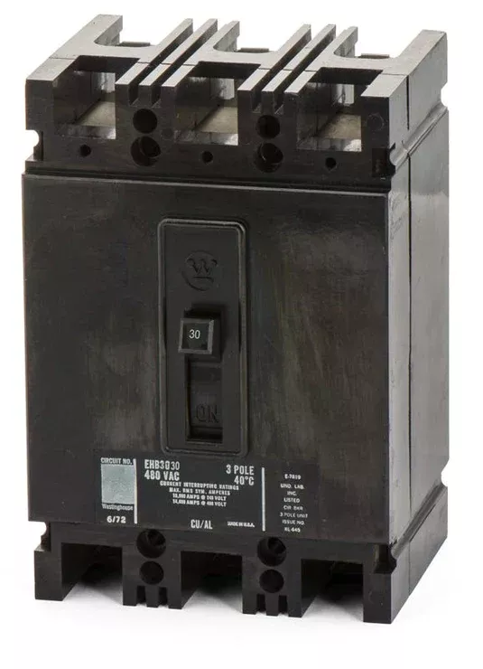 (USED) Westinghouse EHB3030 3-Pole Circuit Breaker