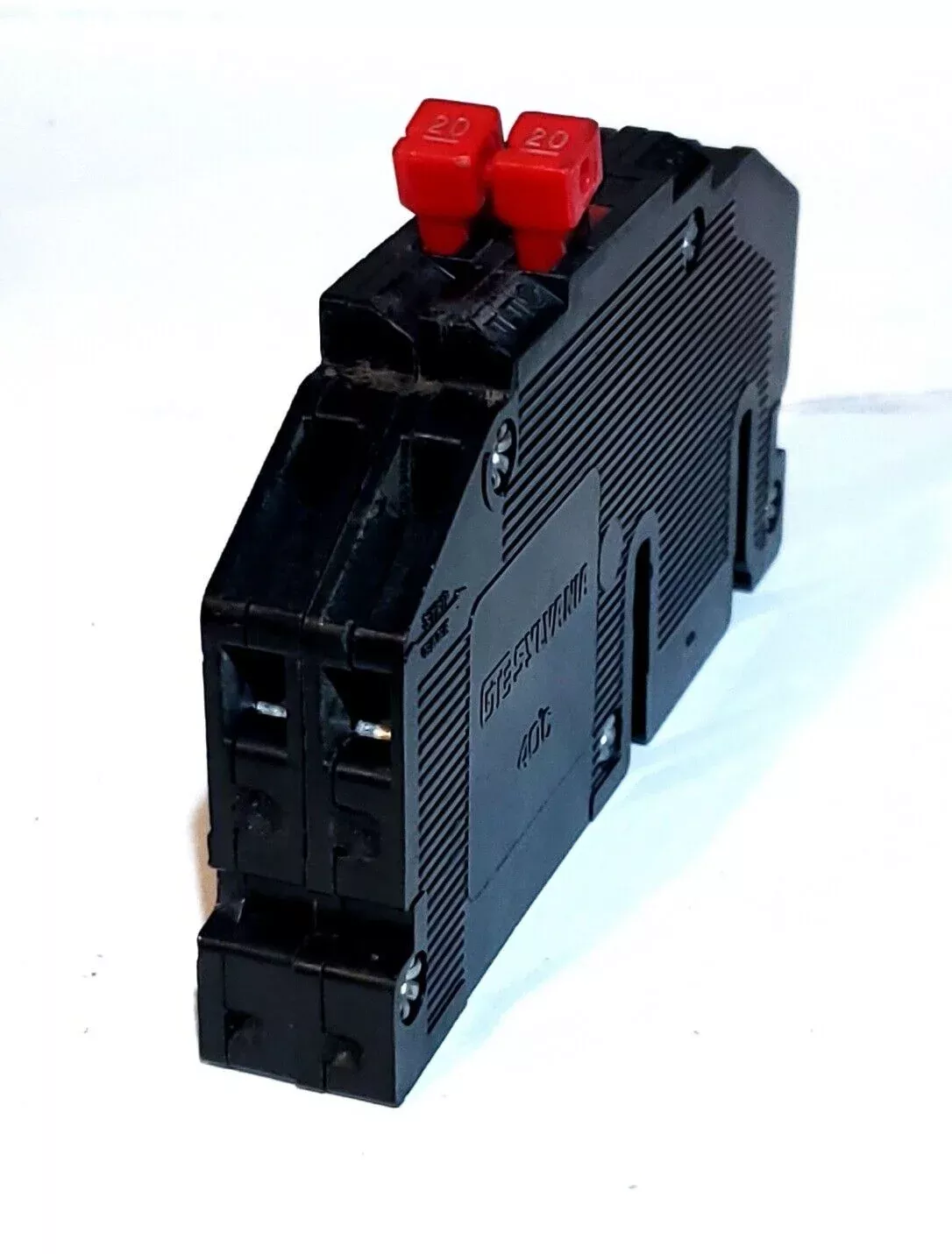 (USED) Zinsco RC38-20 2-Pole 20-Amp Circuit Breaker – Red Toggle