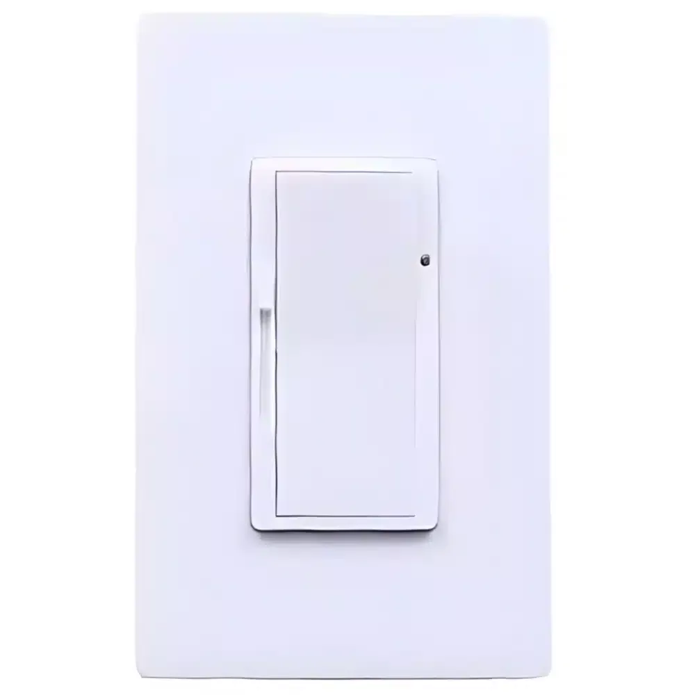 White 0-10v Dimmer and Light Switch