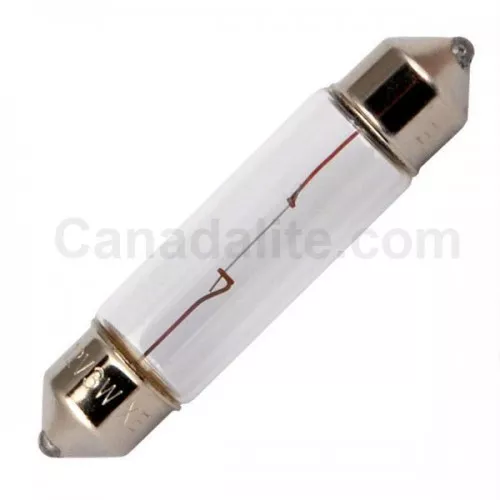 XF12V5WT3.25 – Xenon Miniature Indicator Lamp – Clear – T3.25 Bulb – 12 Volt – 5 Watt – Festoon Base12V – Festoon Base
