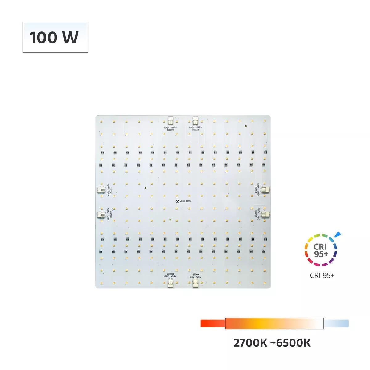 YUJILEDS CRI 95+ Tunable White 100W LED Module Panel – 2pcs/4pcs