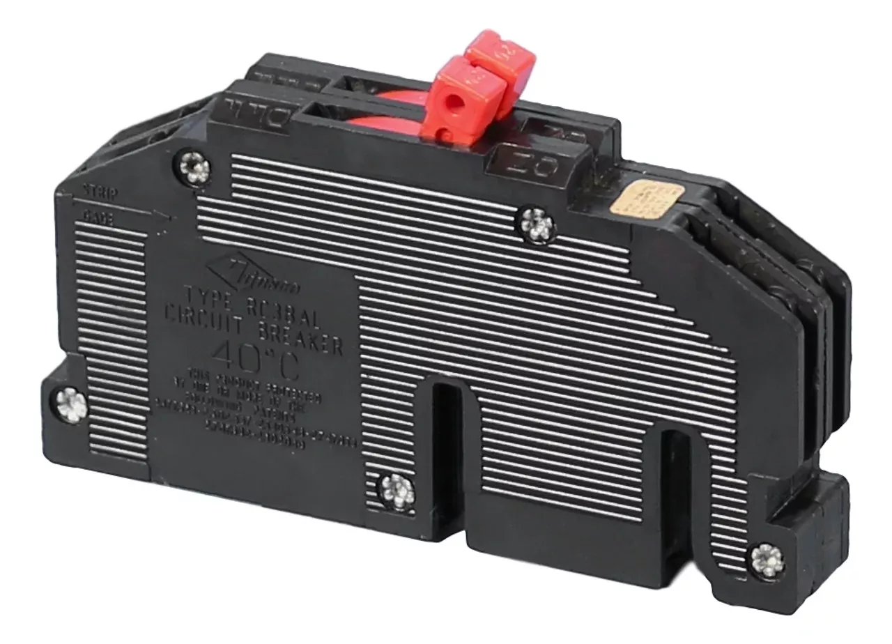 Zinsco R38-20 20 /20-Amp Twin Tandem Circuit Breaker, 2 x 1-Pole, Red Toggle
